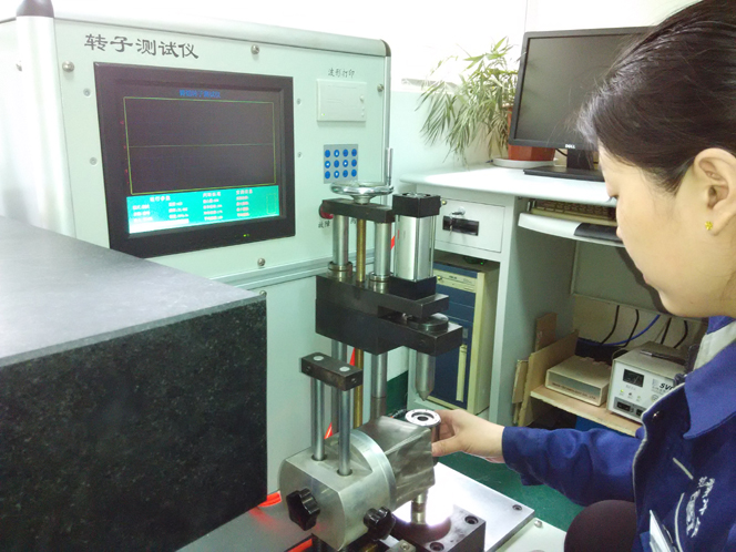 Rotor testing equipment selection